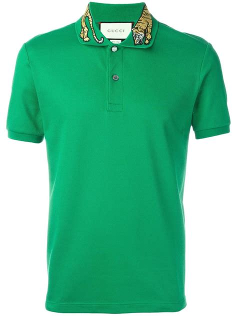 gucci polo shirt with green tag|Gucci polo shirts men's sale.